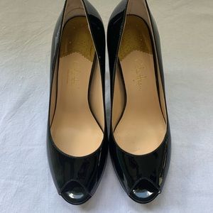 Cole Haan Black Patent Leather Nike Air heels